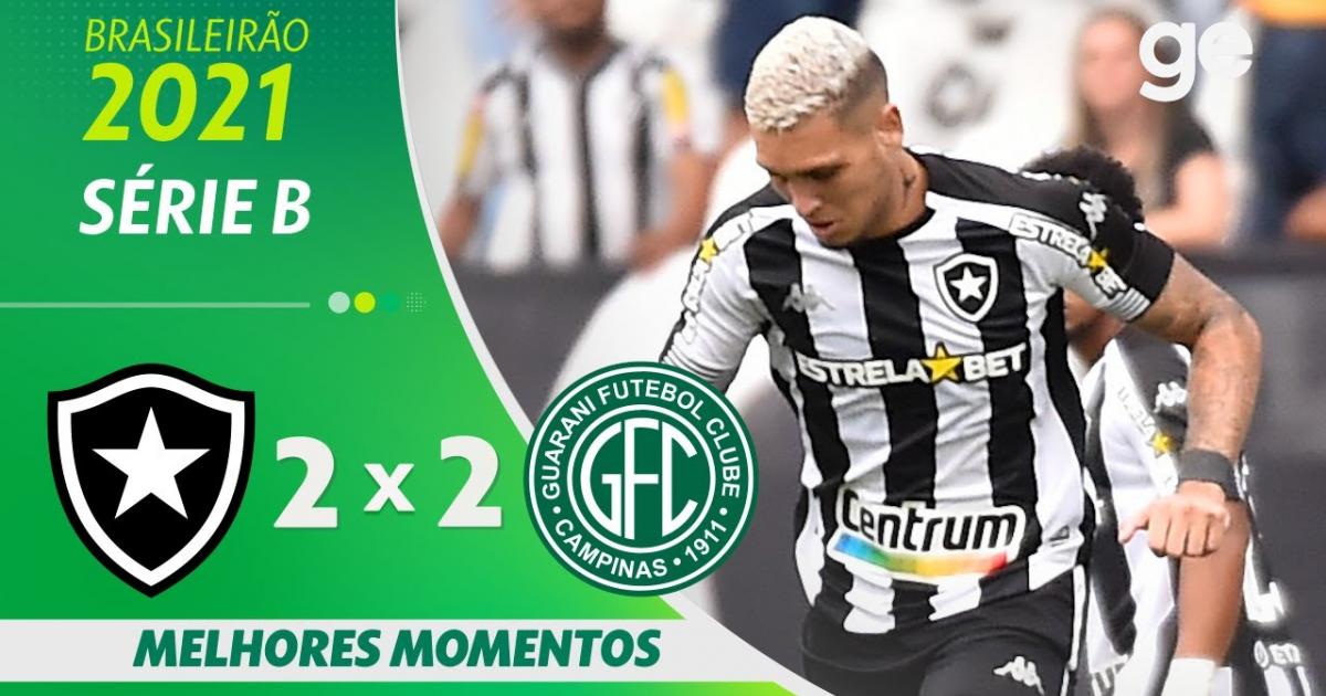 Botafogo x Guarani: veja onde assistir, escalações, desfalques e arbitragem, brasileirão série b