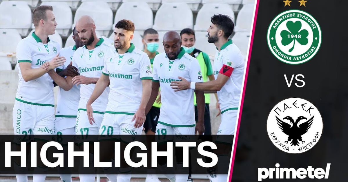 Highlights trận đấu giữa Omonia và PAEEK