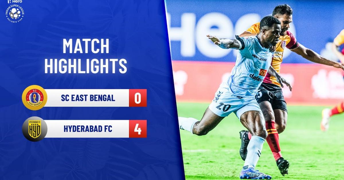 Highlights trận đấu giữa East Bengal Club và Hyderabad