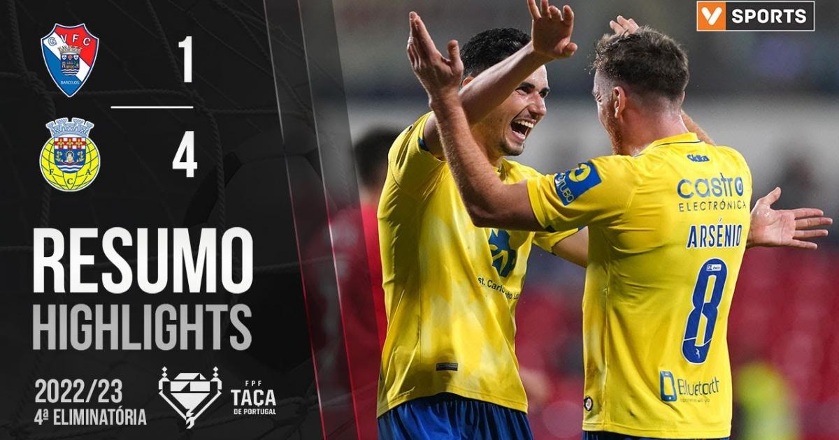 Résultat Gil Vicente Arouca (14) 4ème tour de Coupe du Portugal 2022