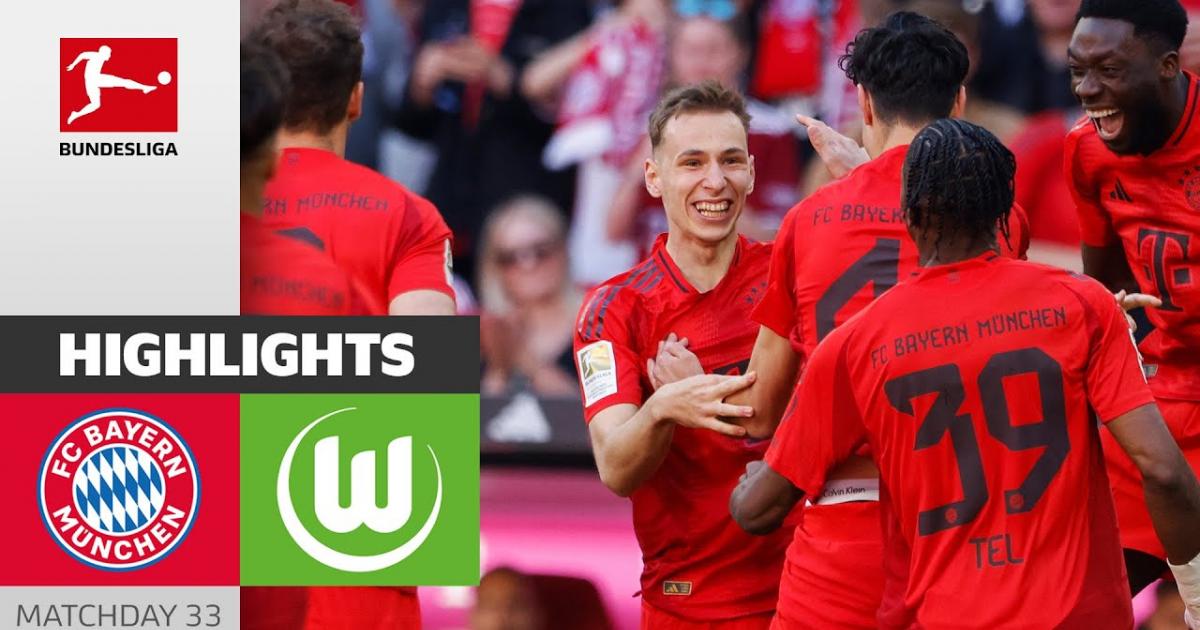 Highlights trận đấu giữa Bayern Munich và Wolfsburg