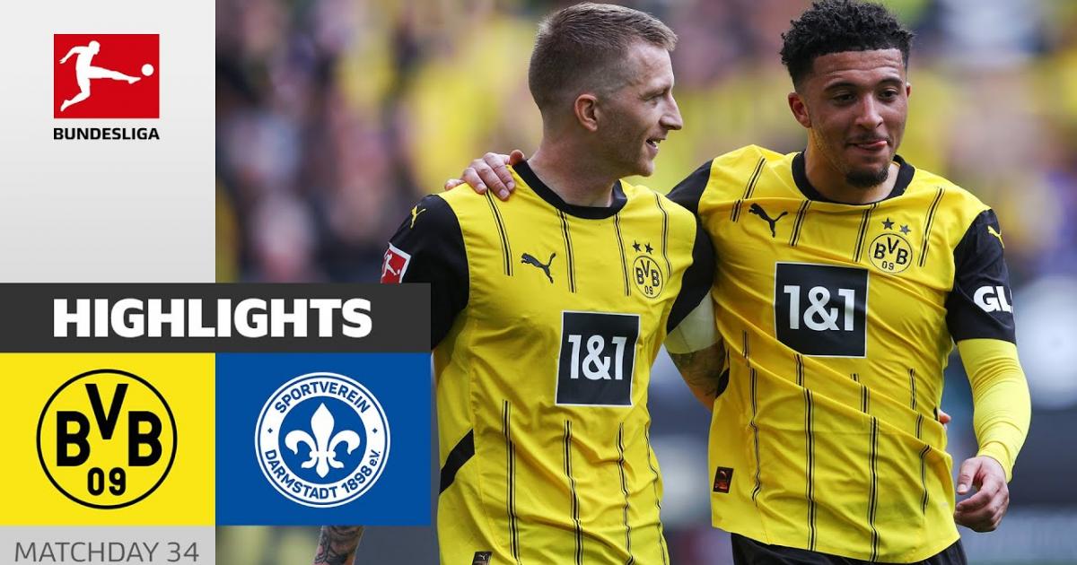 Highlights trận đấu giữa Borussia Dortmund và Darmstadt