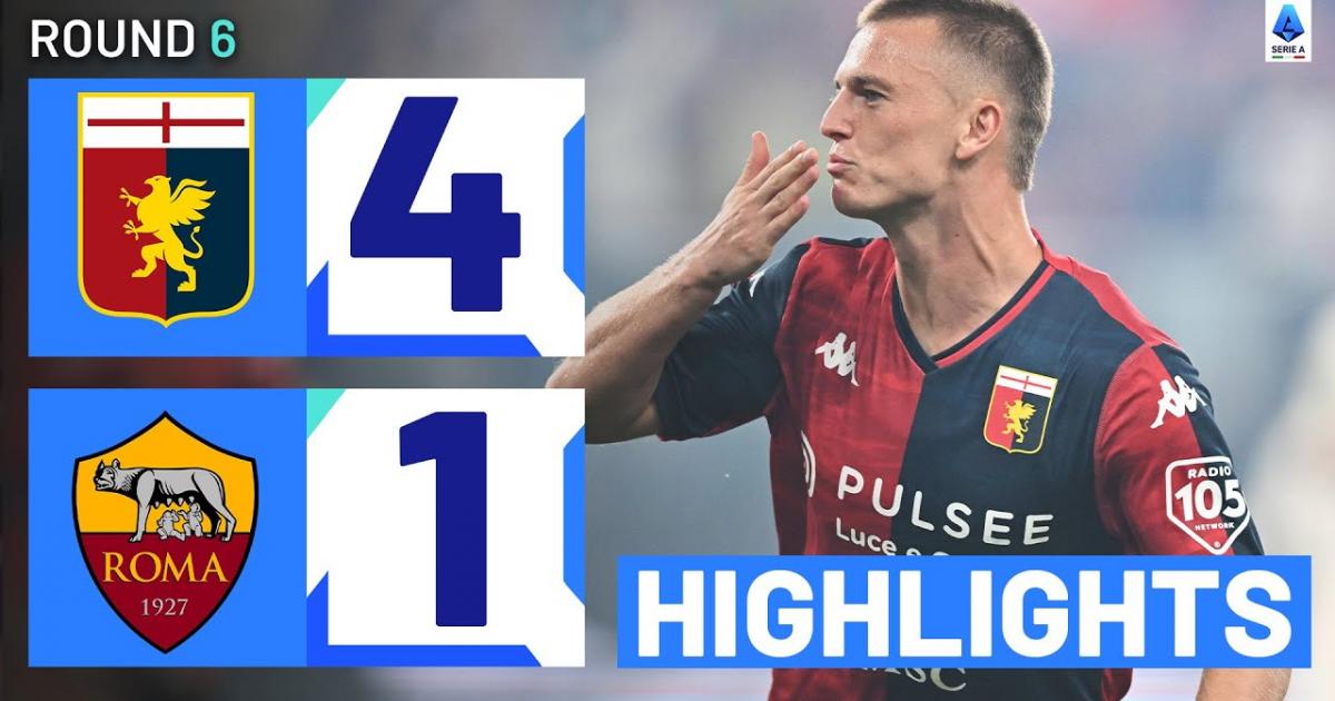 Genoa vs Roma - live score, predicted lineups and H2H stats.