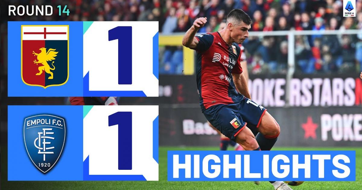 Genoa vs Empoli live score, H2H and lineups