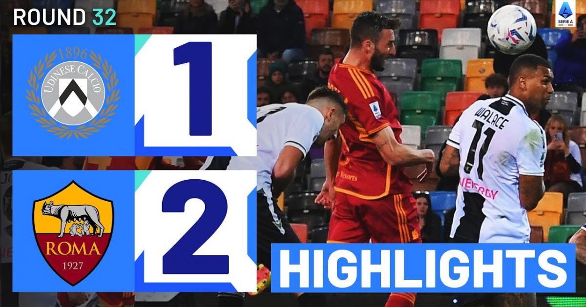 Highlights trận đấu giữa Udinese và Roma