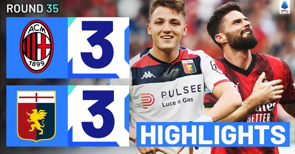 Highlights trận đấu giữa AC Milan và Genoa