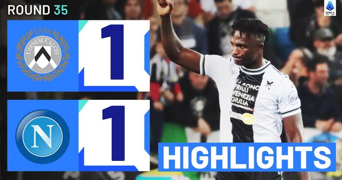 Highlights trận đấu giữa Udinese và Napoli