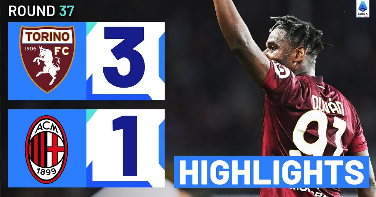 Highlights trận đấu giữa Torino và AC Milan