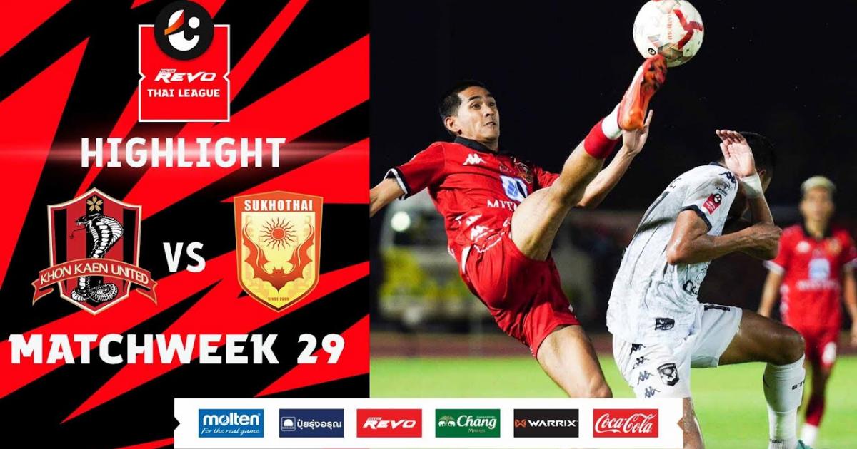 Highlights trận đấu giữa Khonkaen United và Sukhothai