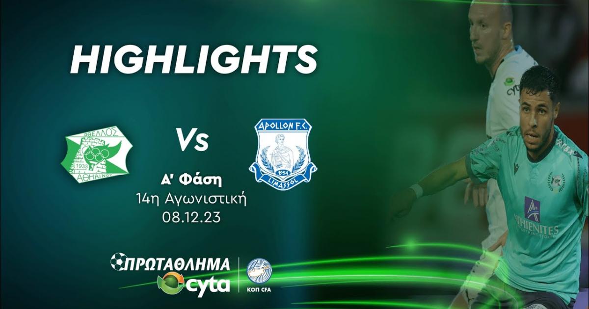 Highlights trận đấu giữa Othellos và Apollon Limassol