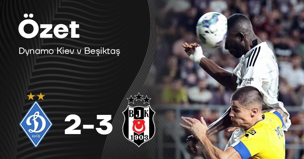 Besiktas vence o Dínamo de Kiev e avança para a fase de grupos da  Conference League; veja outros resultados