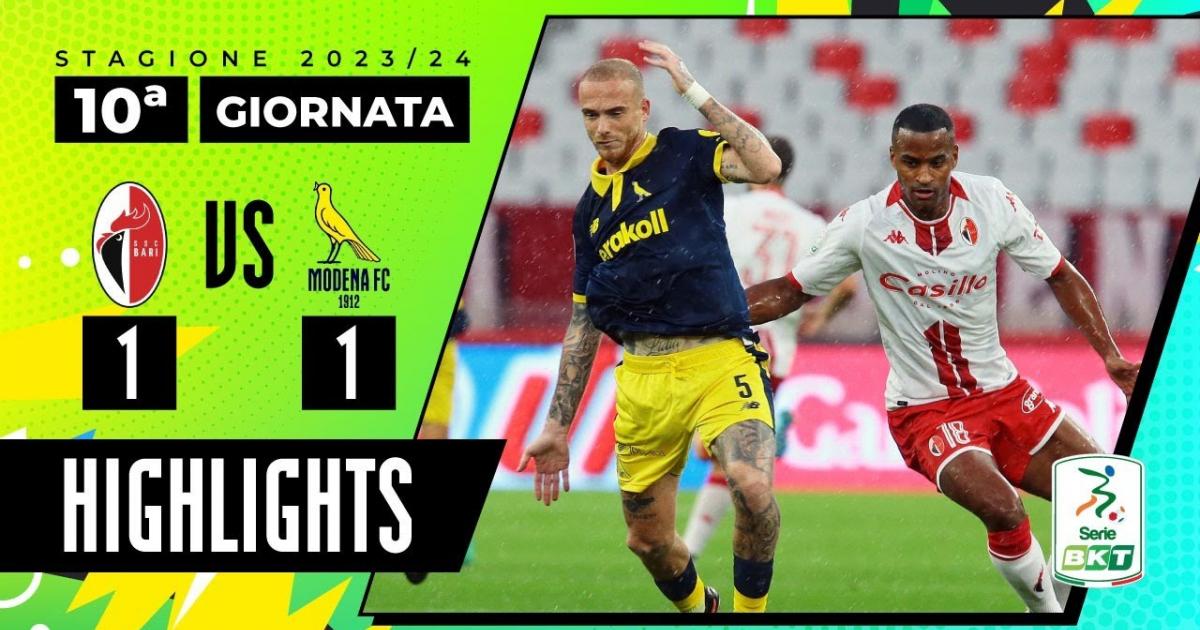 AS Bari vs Modena» Predictions, Odds, Live Score & Stats