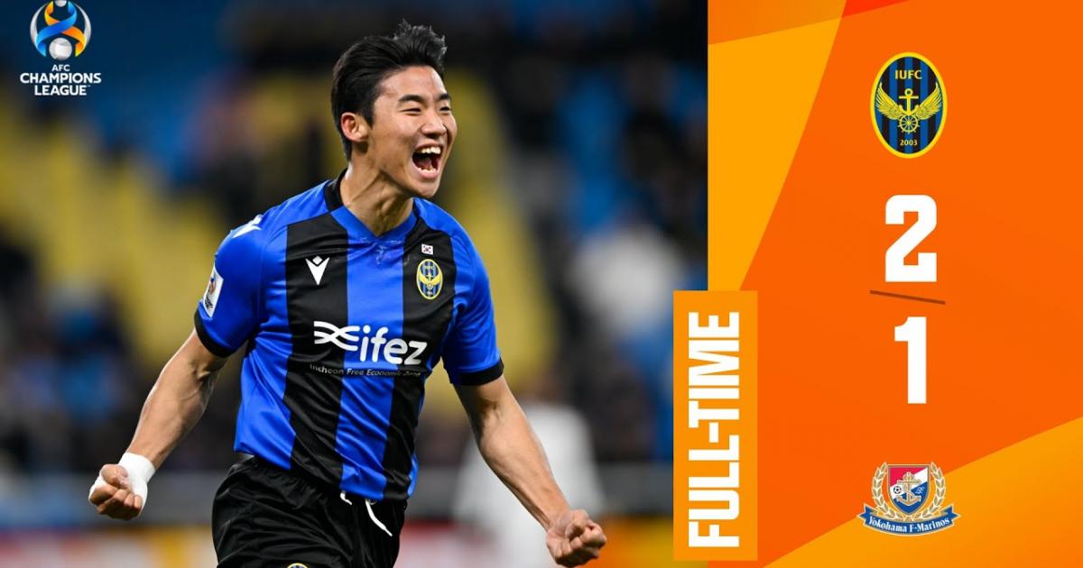 Highlights trận đấu giữa Incheon United và Yokohama F. Marinos