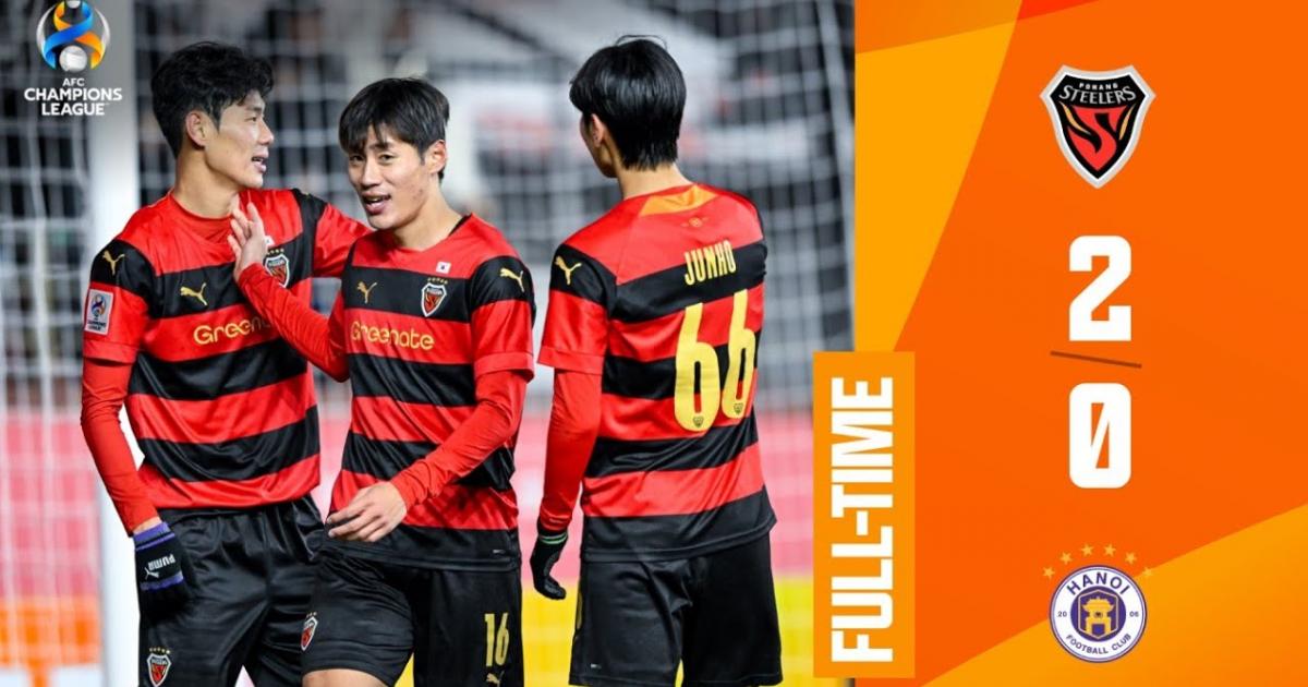 Highlights trận đấu giữa Pohang Steelers và FC Ha Noi