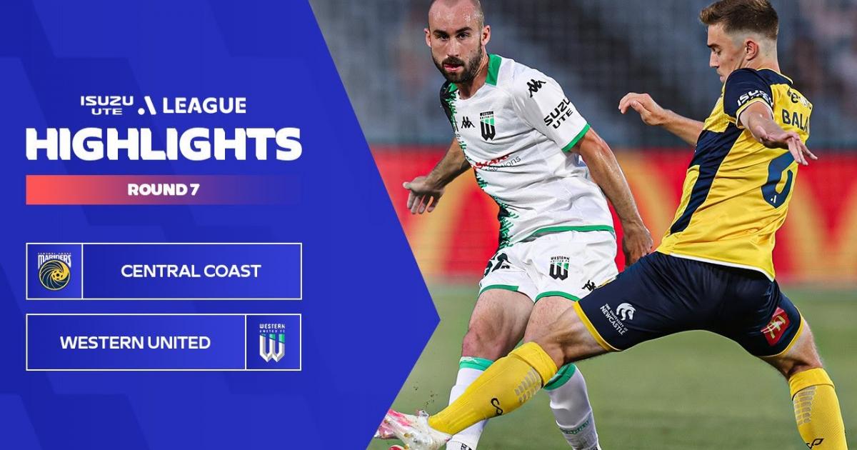 Highlights trận đấu giữa Central Coast Mariners và Western United FC