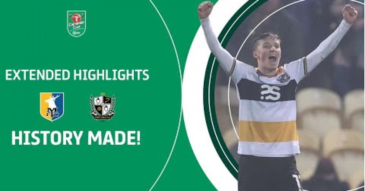 Résultat Mansfield Town Port Vale (01) 8èmes de finale de League Cup