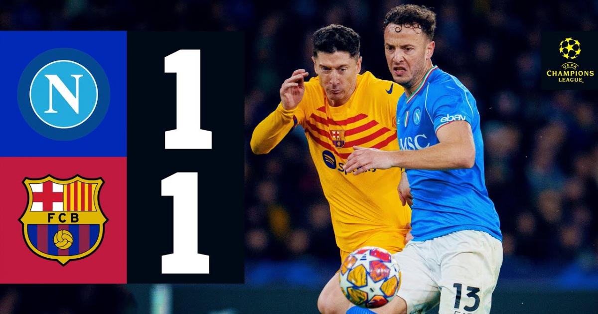Highlights trận đấu giữa Napoli và Barcelona