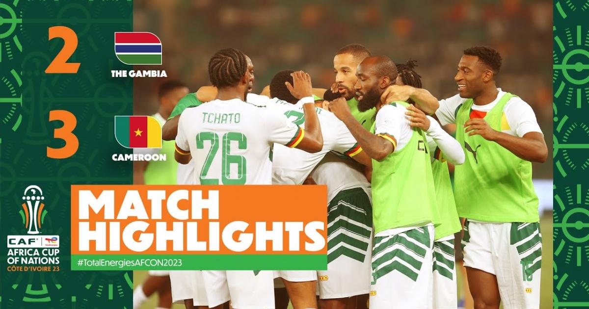 23 Gambie vs Cameroun match Foot Direct 23 janvier 2024 1800