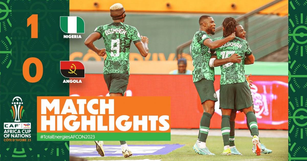 10 Nigeria vs Angola match Foot Direct 02 février 2024 1800