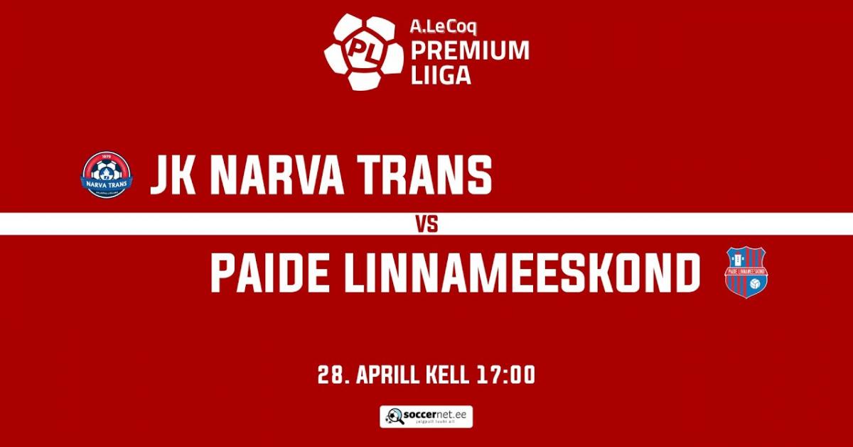 Live Stream trận đấu giữa Trans Narva và Paide