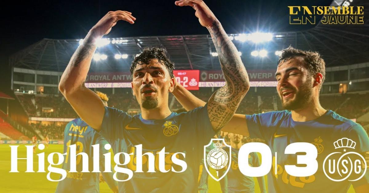 Highlights trận đấu giữa Antwerp và St. Gilloise