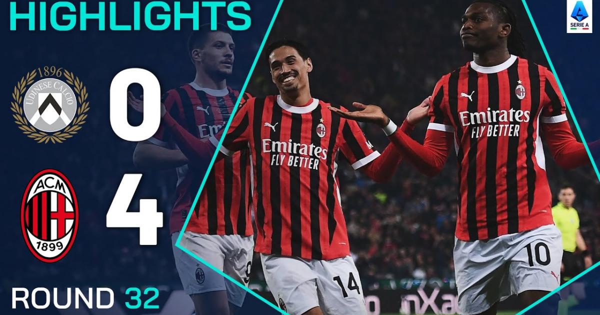 Highlights trận đấu giữa Udinese và AC Milan