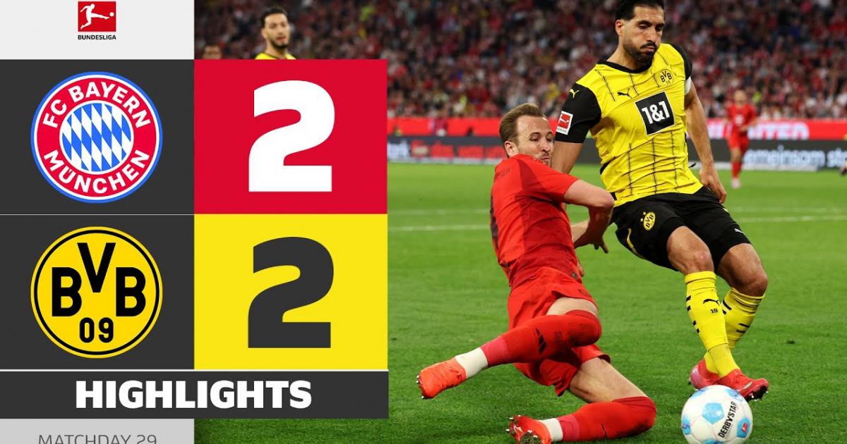 Highlights trận đấu giữa Bayern Munich và Borussia Dortmund