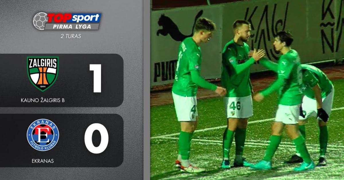 Kauno Zalgiris-2 - Ekranas