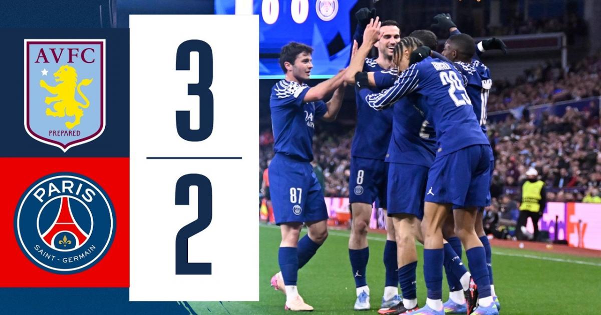Highlights trận đấu giữa Aston Villa và PSG