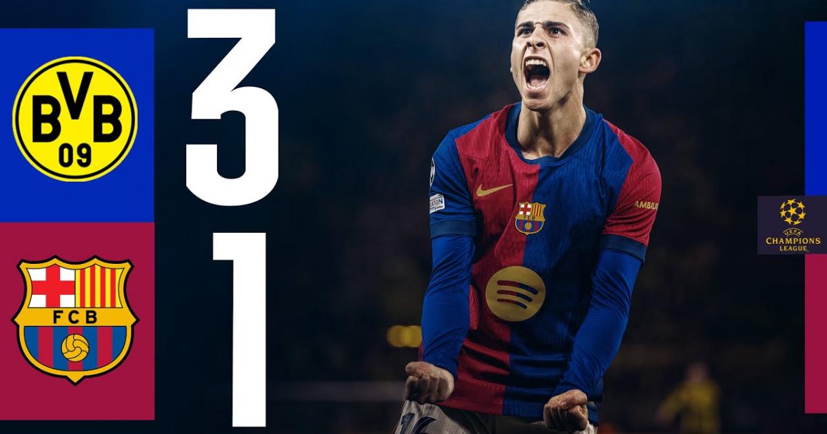 Highlights trận đấu giữa Borussia Dortmund và Barcelona