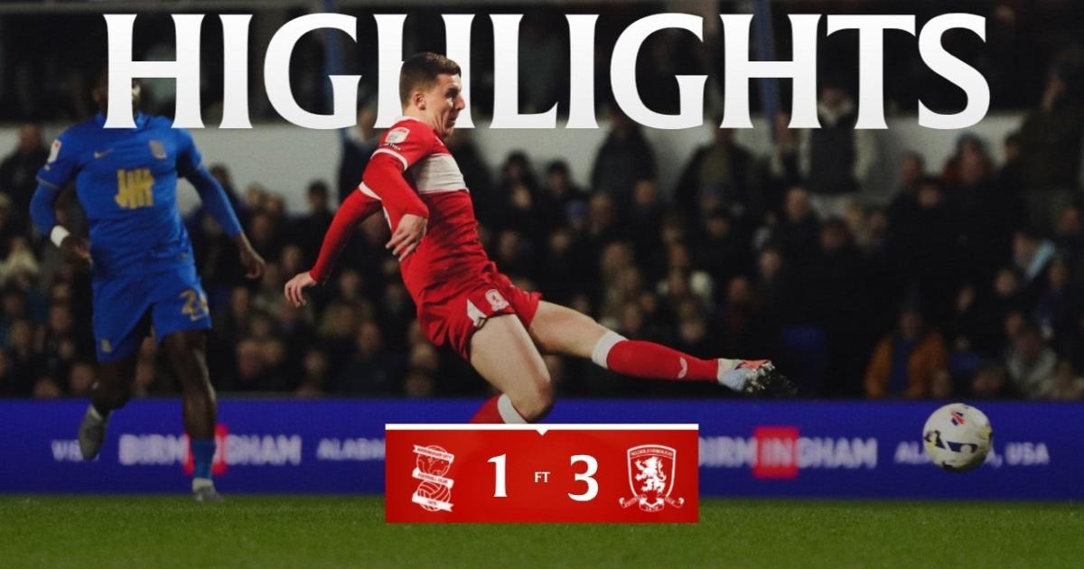 Birmingham - Middlesbrough