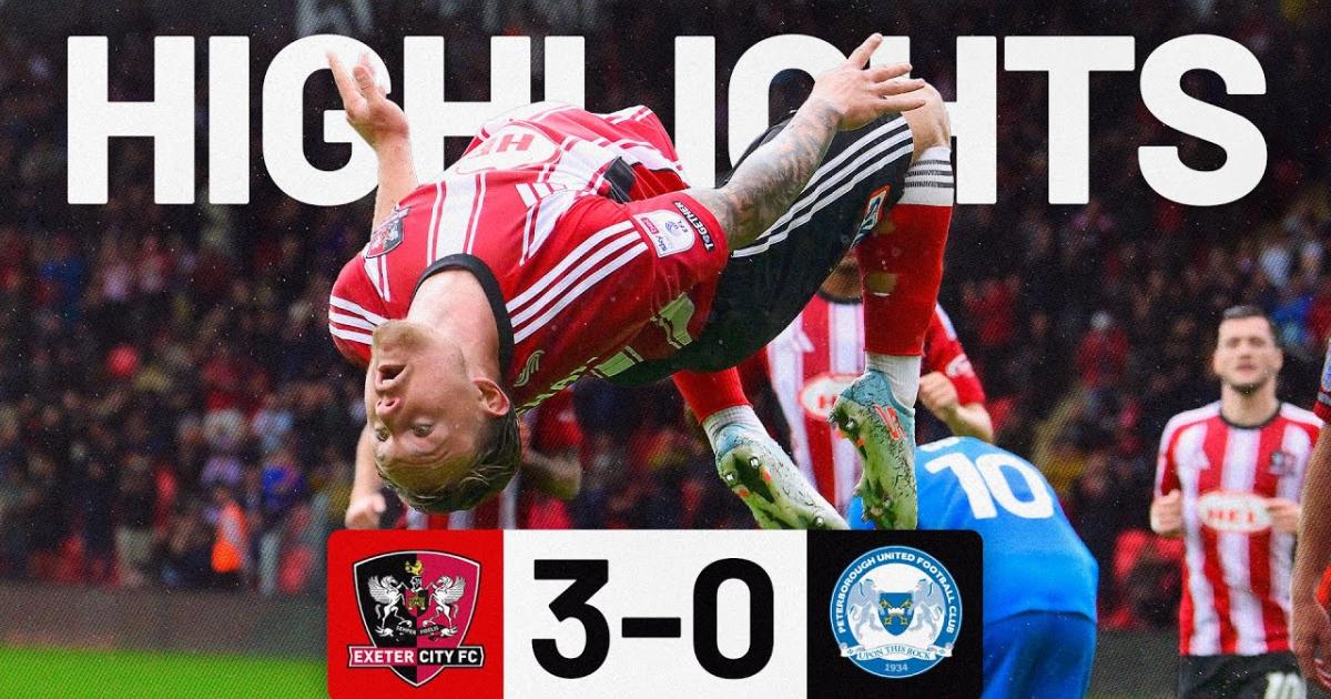 Exeter - Peterborough United: Highlights
