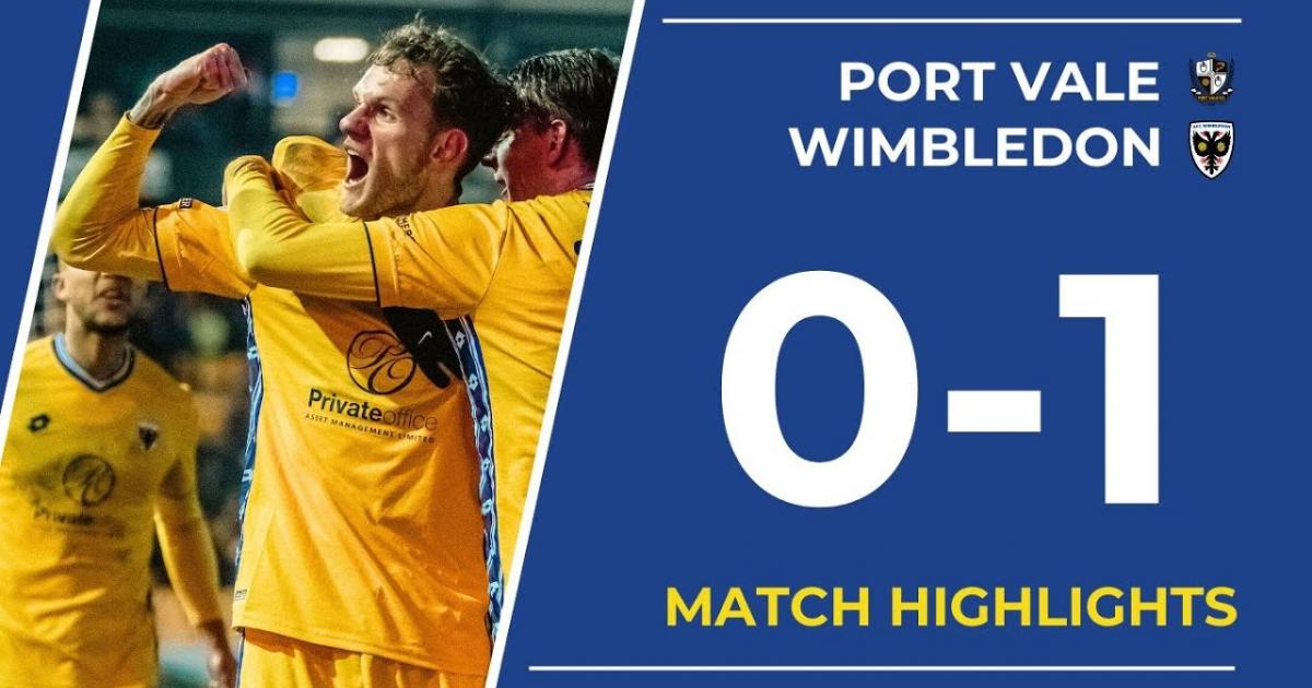 Port Vale - Wimbledon