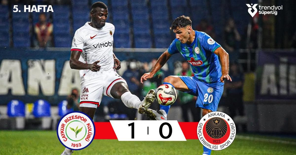 Rizespor - Genclerbirligi