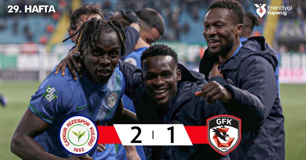 Highlights trận đấu giữa Rizespor và B.B. Gaziantep