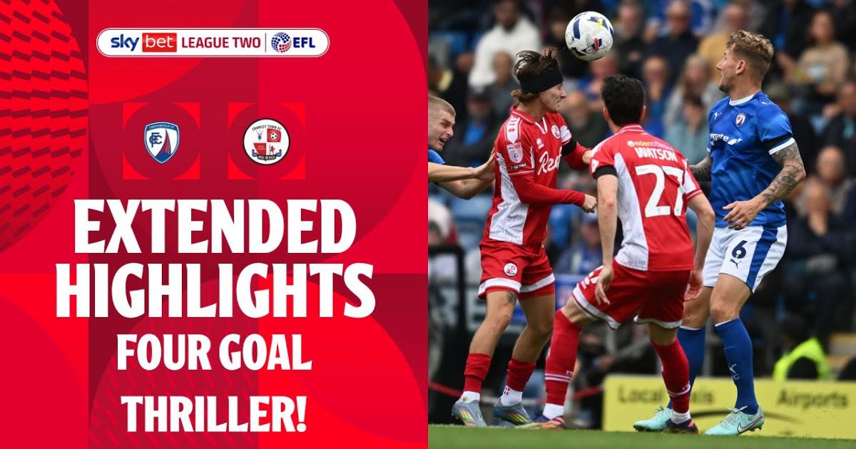 Chesterfield - Crawley Town: Extended Highlights