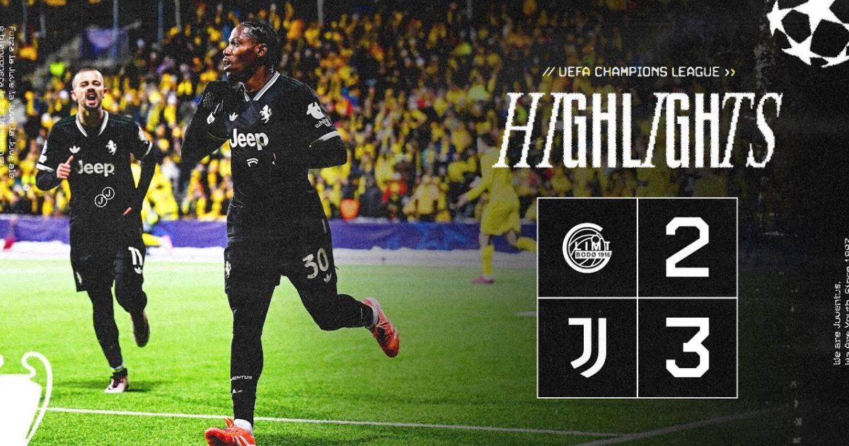 Highlights trận đấu giữa Bodo-Glimt và Juventus