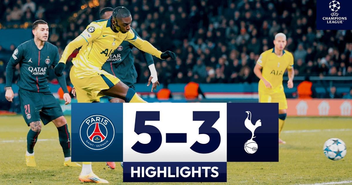 Highlights trận đấu giữa PSG và Tottenham Hotspur