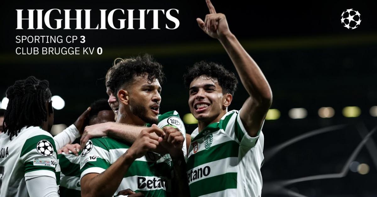 Highlights trận đấu giữa Sporting và Club Brugge