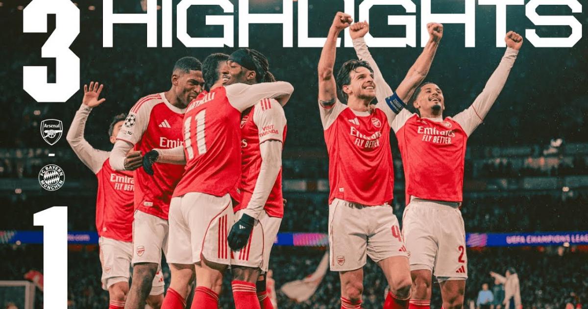 Highlights trận đấu giữa Arsenal và Bayern Munich