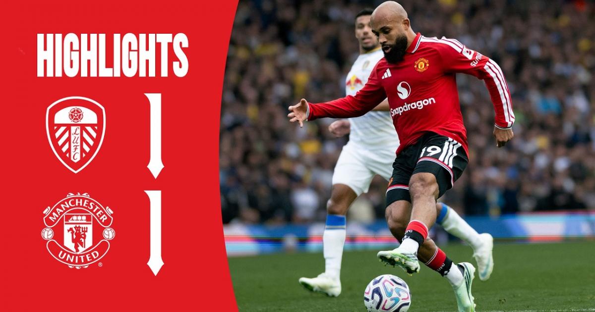 ملخص Leeds - Manchester United