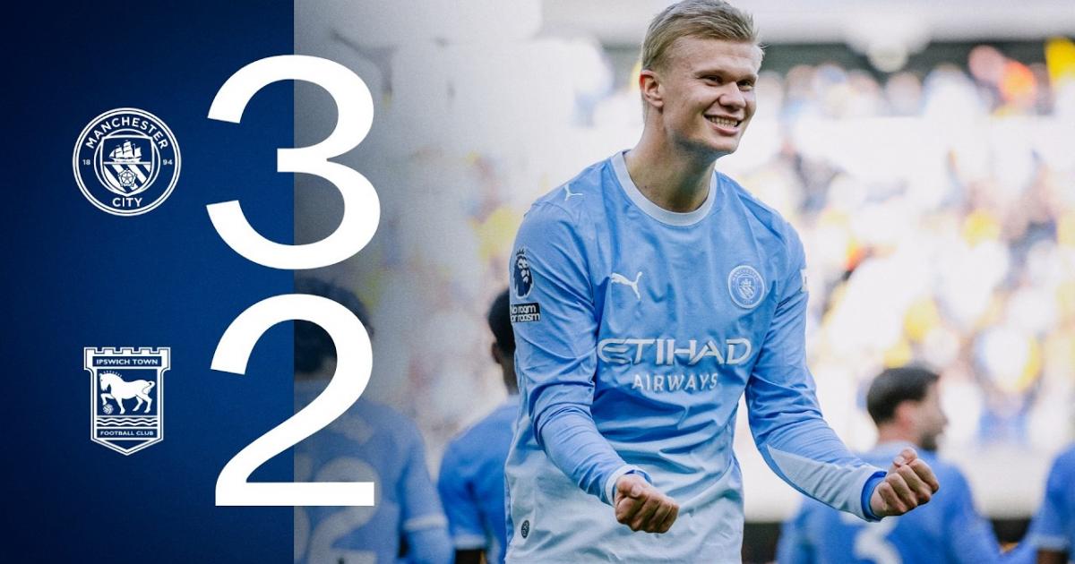 ملخص Manchester City - Ipswich Town