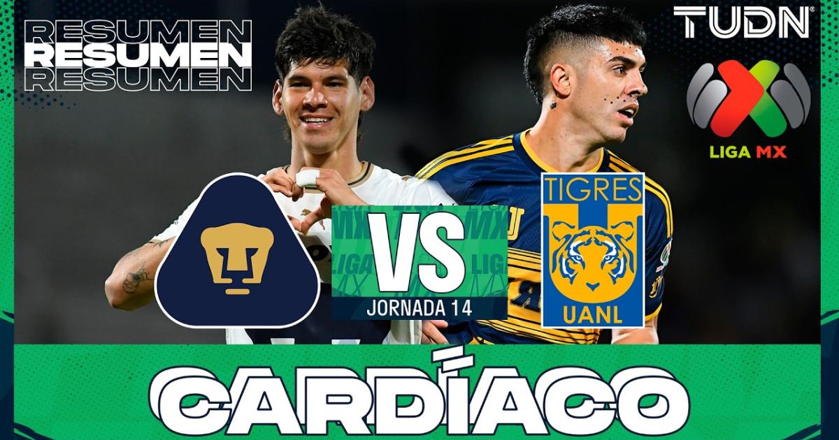 ملخص المباراة Pumas × Tigres