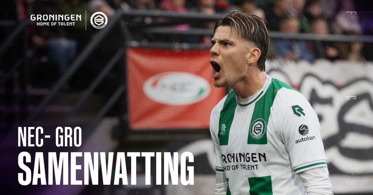 ملخص المباراة إن إي سي × Groningen