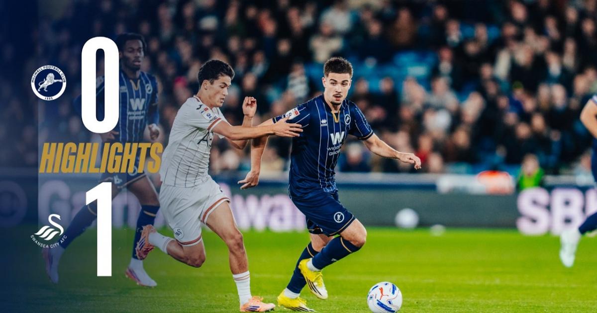 ملخص المباراة Millwall × Swansea City