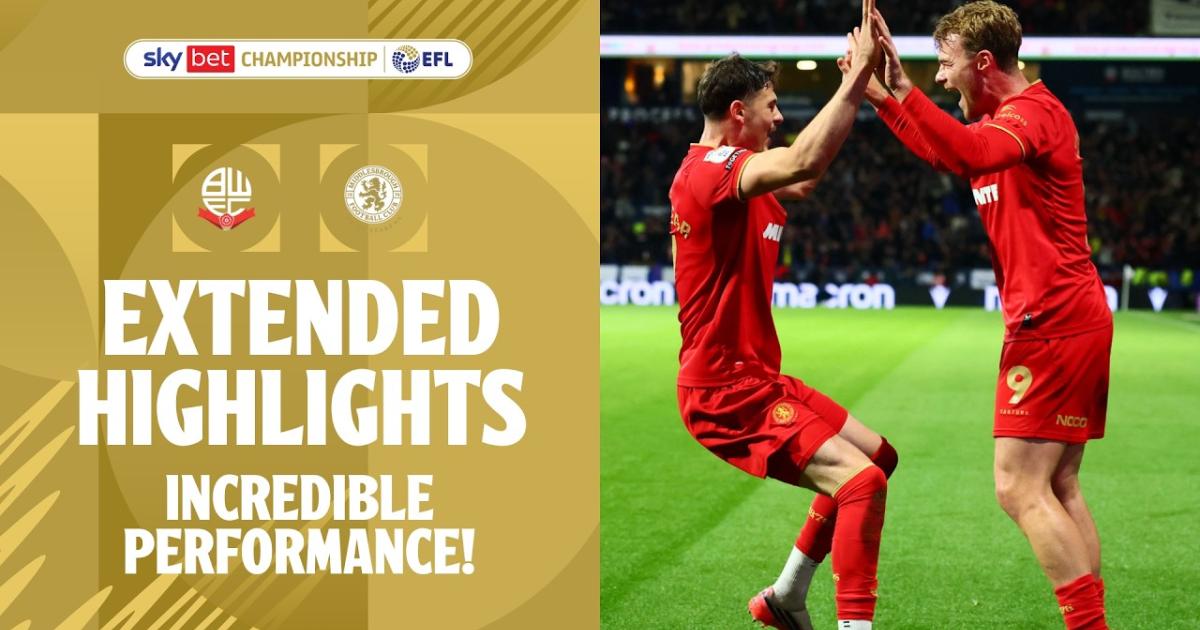 ملخص مطوّل Bolton × Middlesbrough