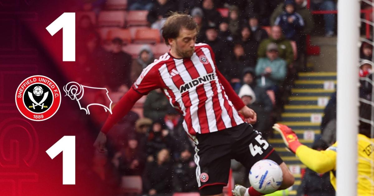 ملخص المباراة Sheffield United × Derby County