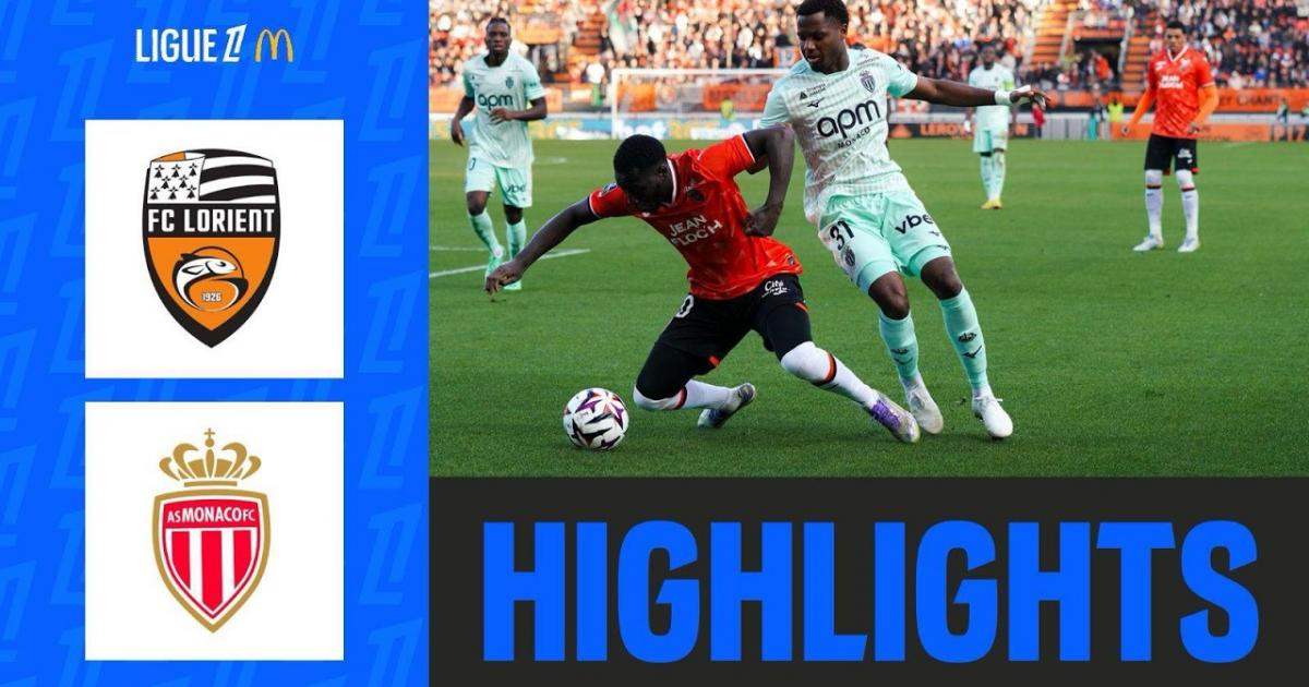 ملخص Lorient - Monaco