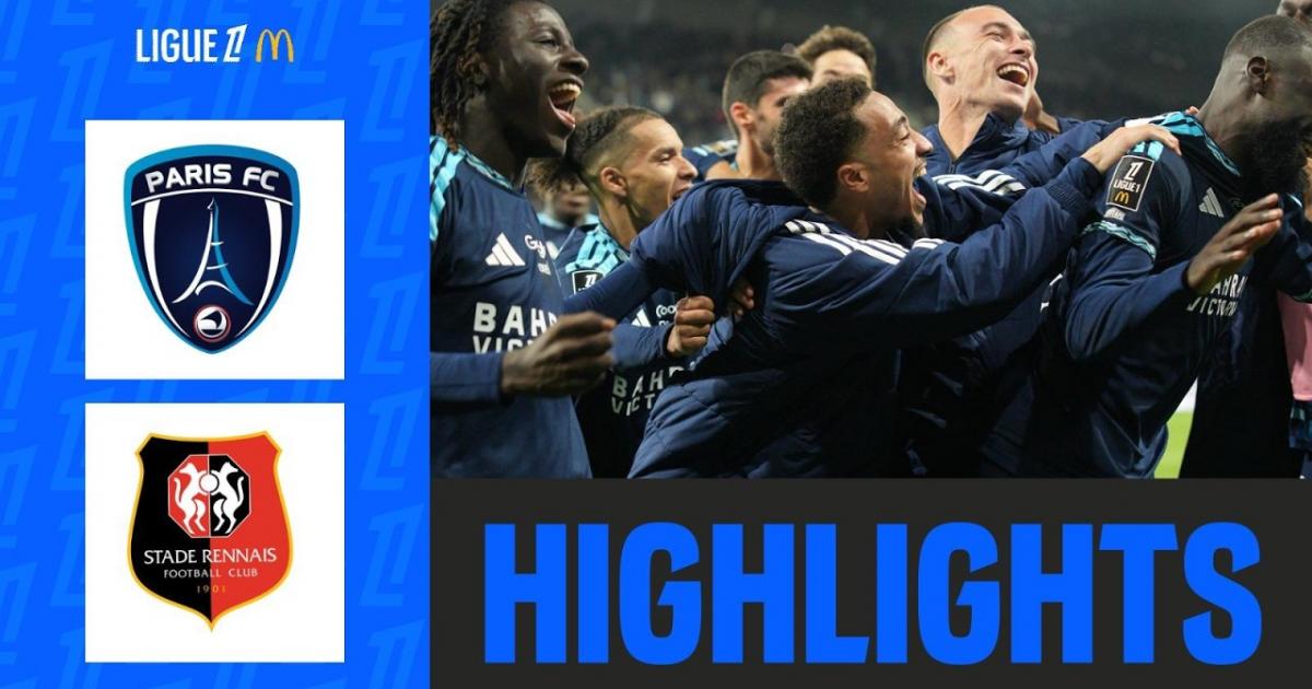 ملخص المباراة Paris FC × رين