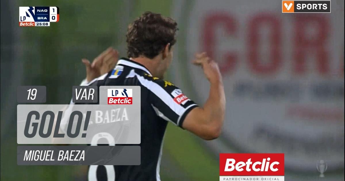 ملخص المباراة ناسيونال × براغا